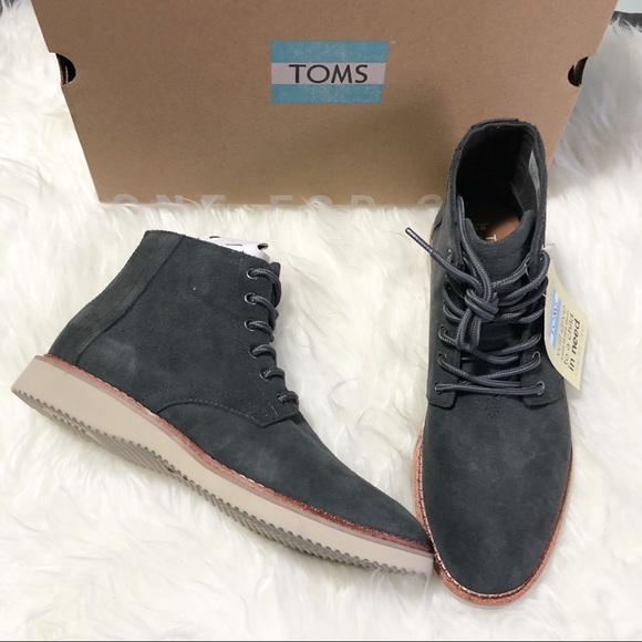NWT Men's TOMS Porter Suede Boot - Picture 3 of 8